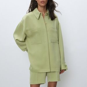ARITZIA Borna Jacket in Pistachio Pudding